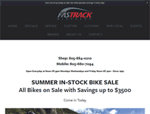 Tablet Screenshot of fastrackbicycles.com